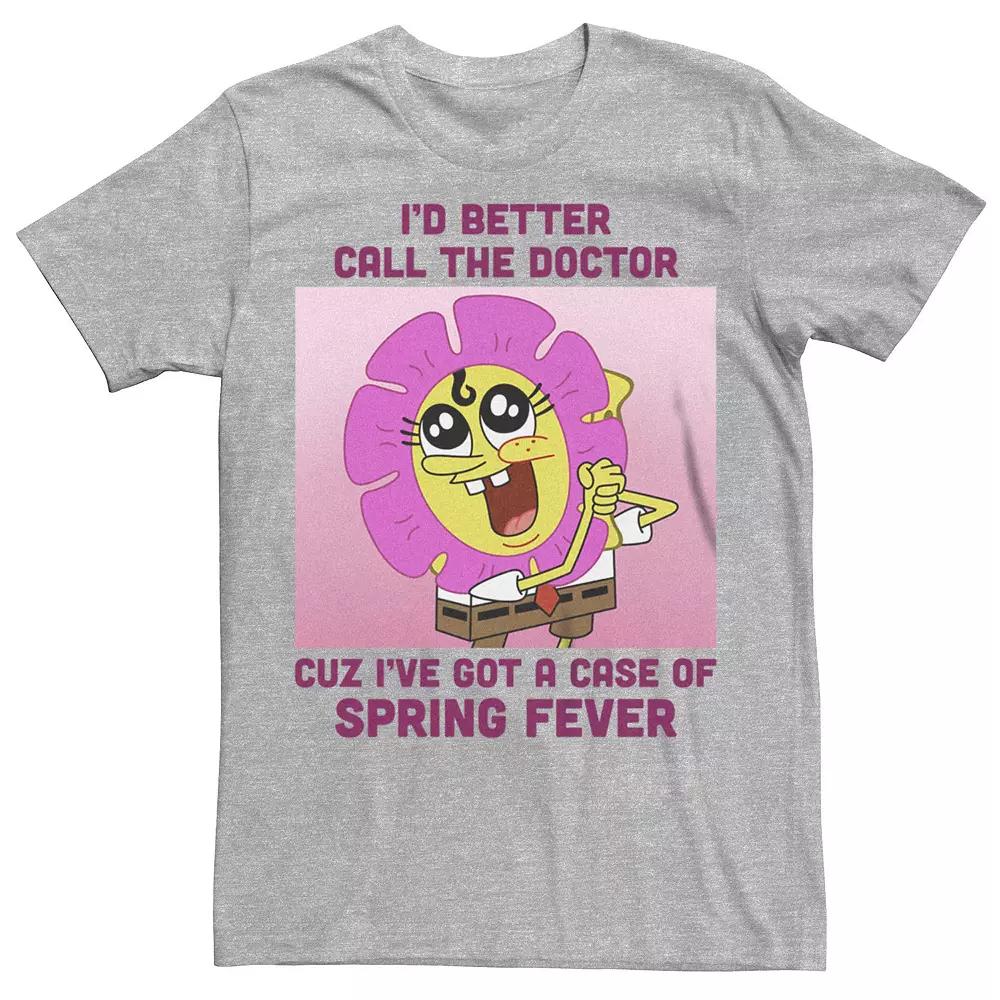 Men's Nickelodeon SpongeBob SquarePants Spring Fever Flower Graphic Tee,  Product Image