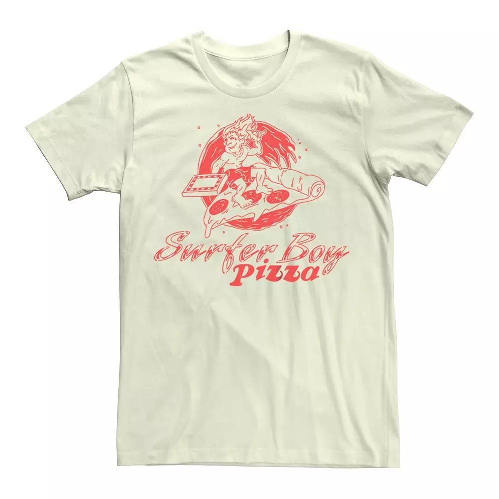 Men's Stranger Things Surfer Boy Pizza Graphic Tee,  Product Image