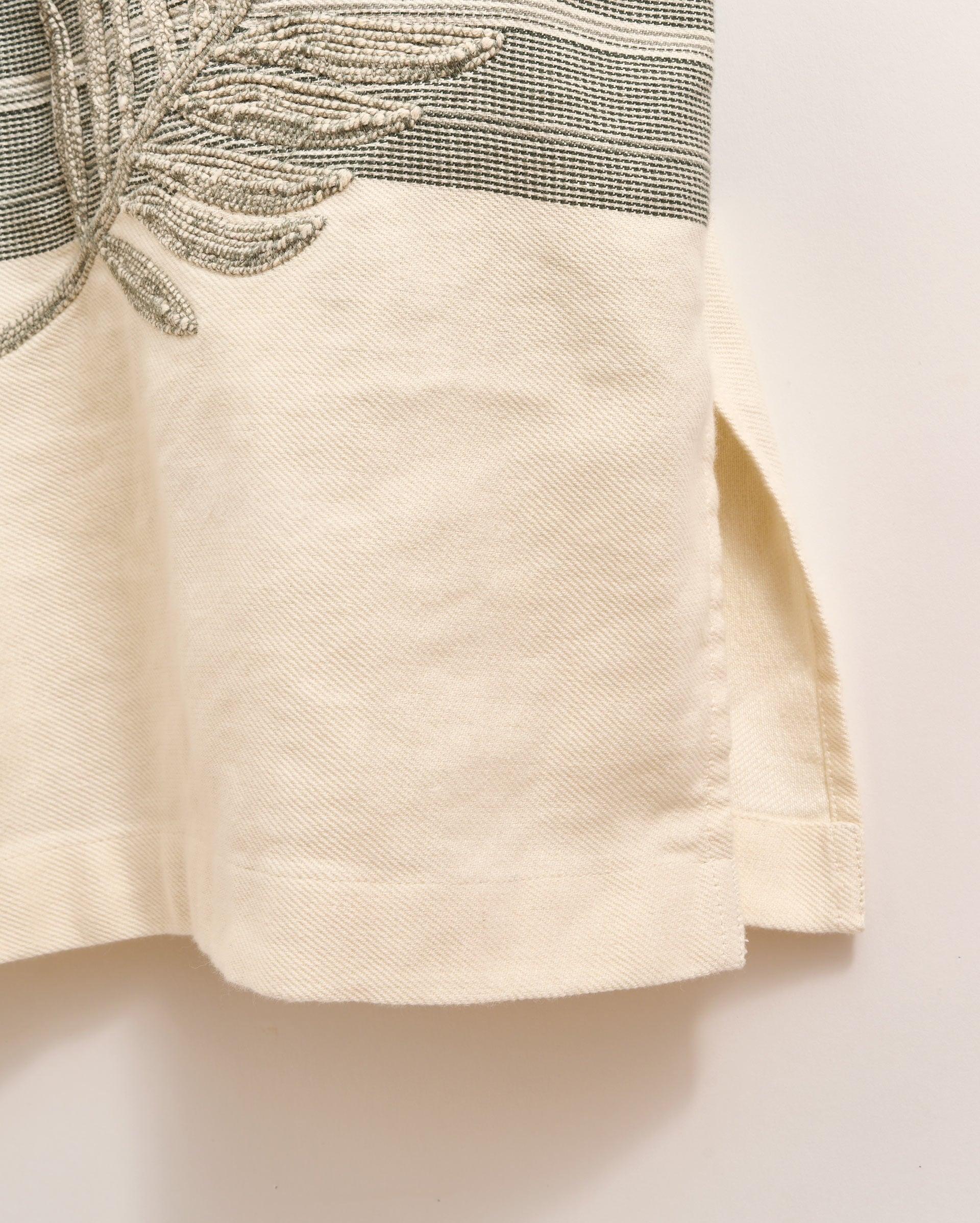 Desert Palm Embroidered Shirt Dress -  Product Image