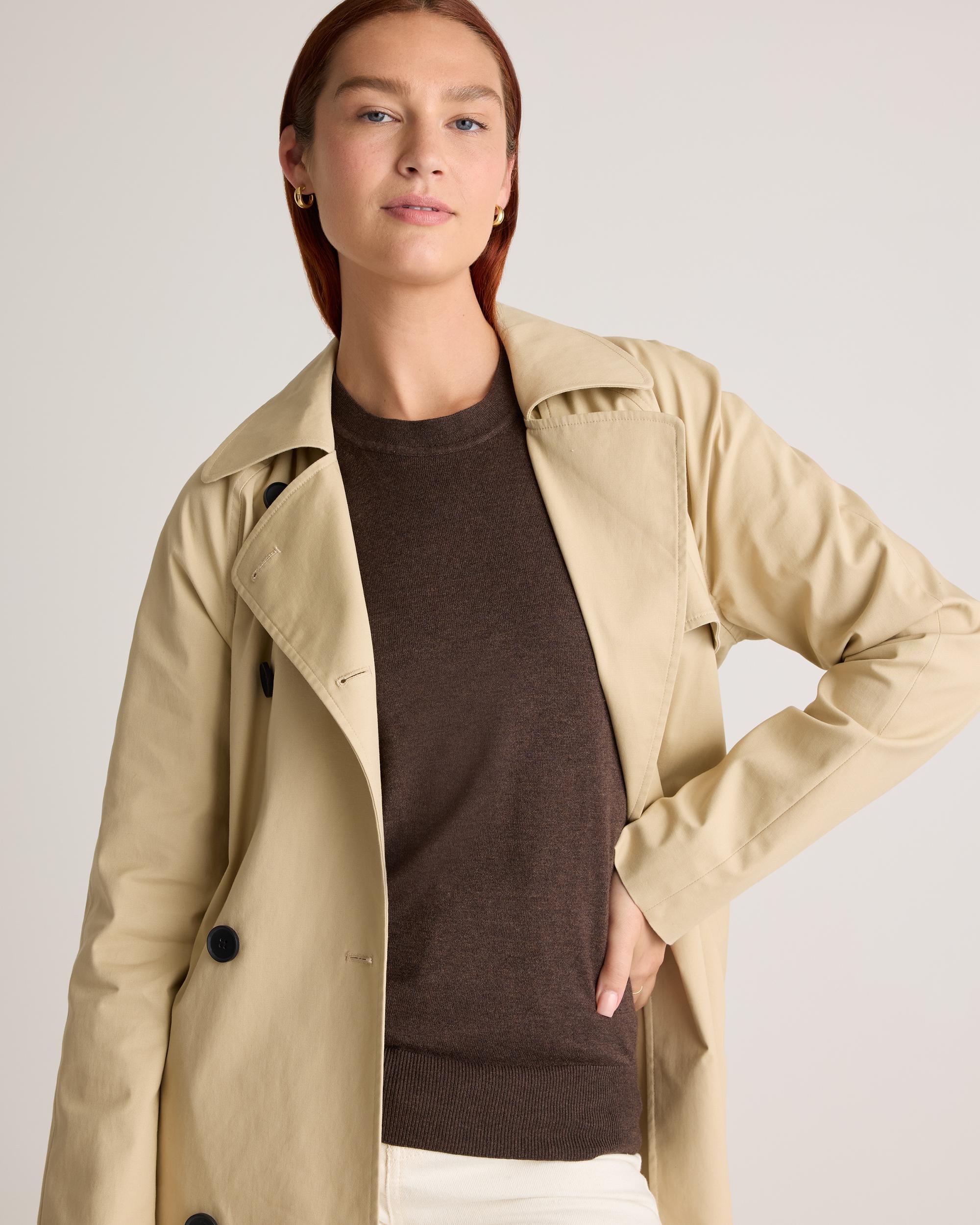 Quince | Women's Lightweight Cotton Cashmere Crew Sweater Organic Cotton Product Image