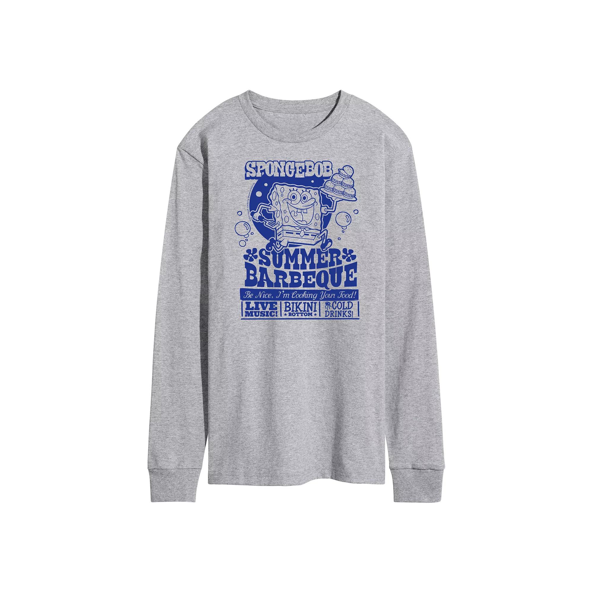 Men's Nickelodeon SpongeBob Squarepants Summer BBQ Long Sleeve,  Product Image