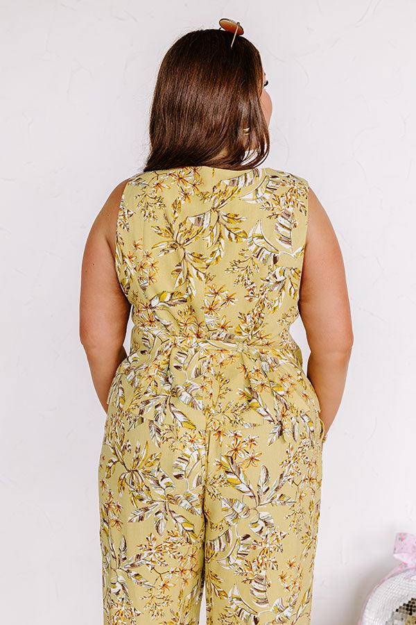 Vacay Bound Linen-Blend Vest Top Curves Product Image