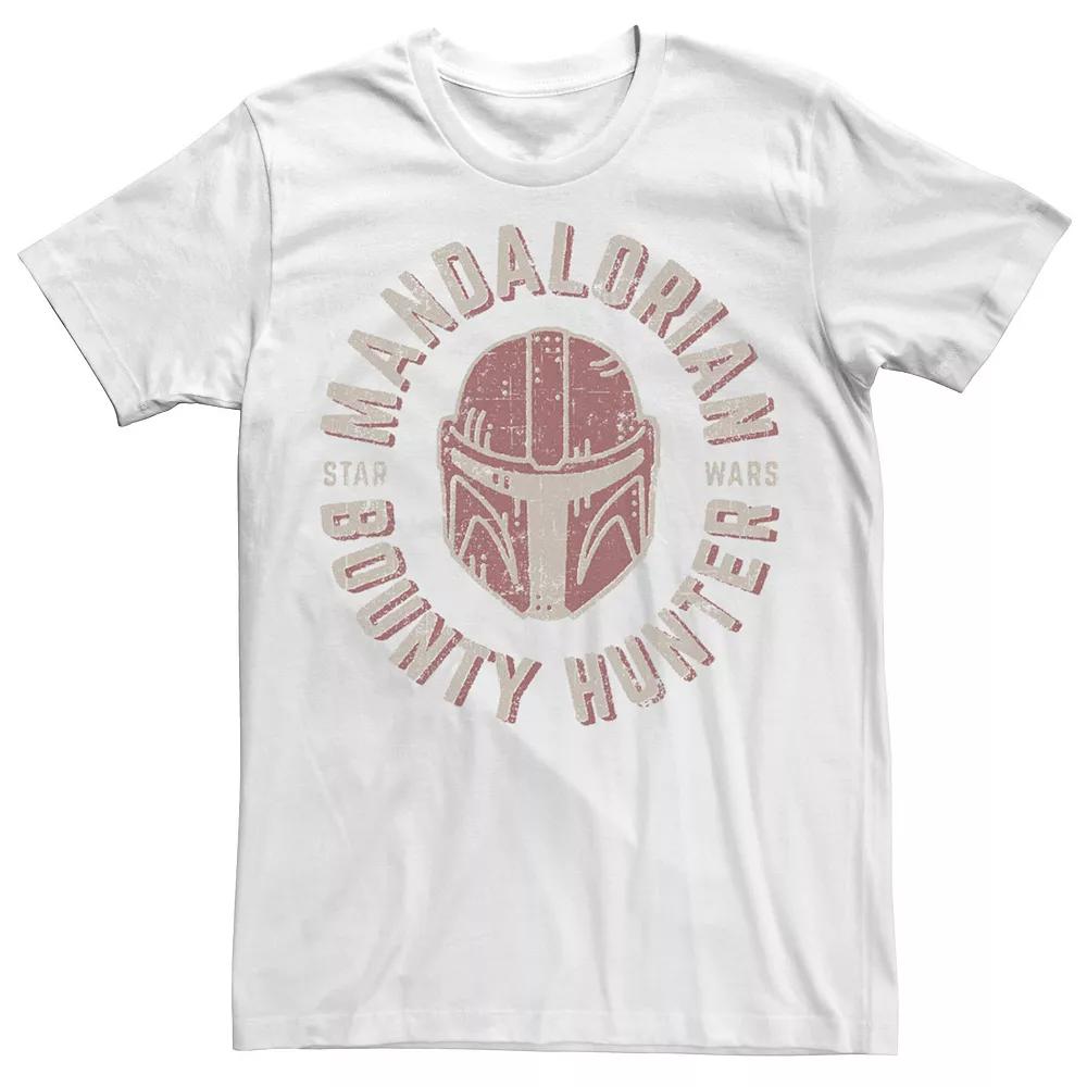 Big & Tall Star Wars The Mandalorian Helmet Stamp Tee, Men's, Size: 4XL, Blue Product Image