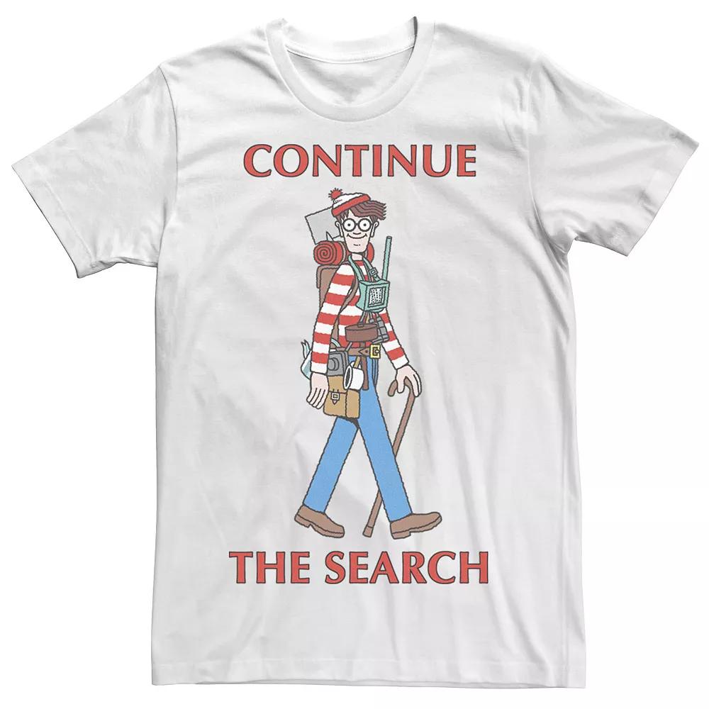 Men's Where's Waldo Continue The Search Portrait Graphic Tee,  Product Image