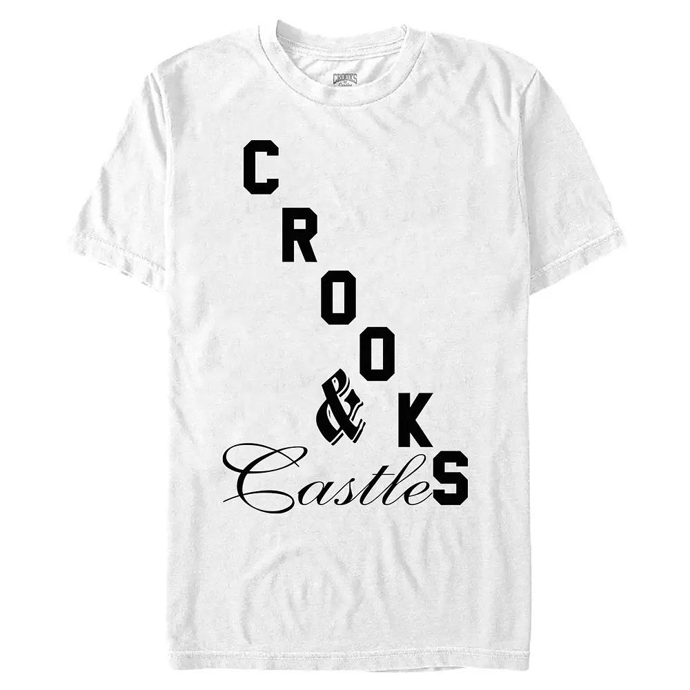 Men's Crooks And Castle Mixed Font Title Logo Graphic Tee,  Product Image