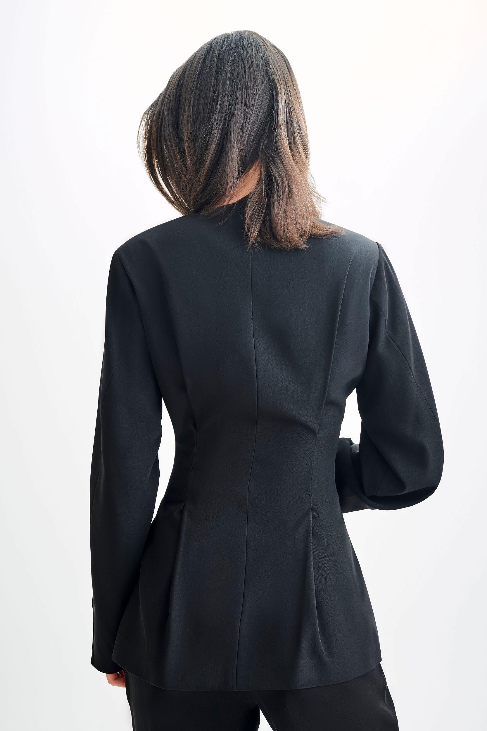 Kendall Balloon Sleeve Jacket - Black Product Image
