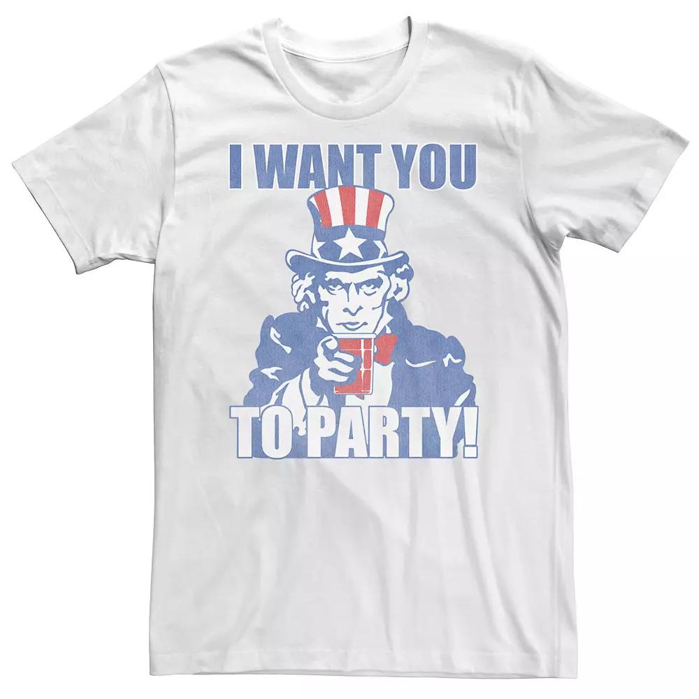 Big & Tall I Want You To Party Tee, Boy's,  Product Image