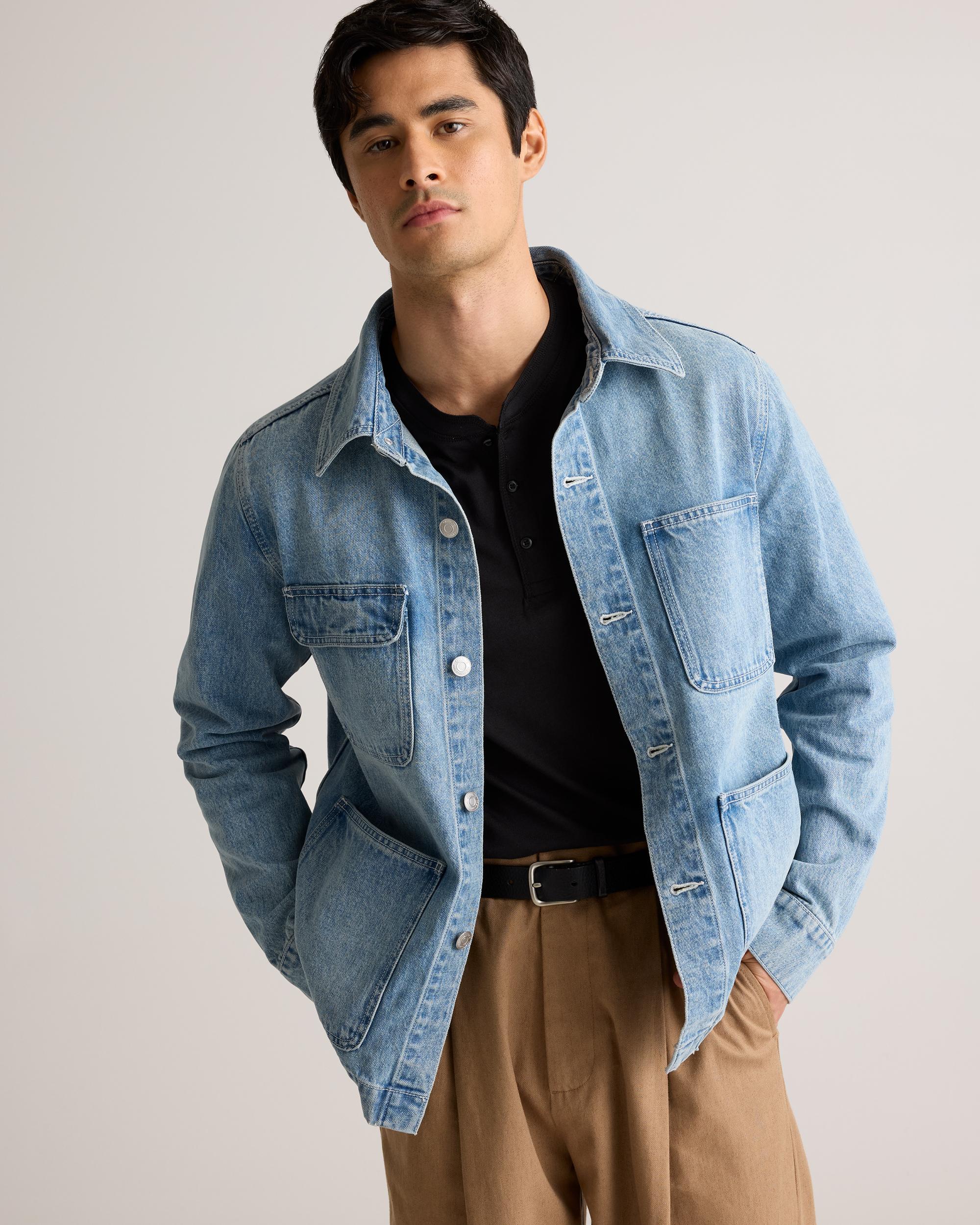 Quince | Men's Denim Chore Jacket Organic Cotton Product Image