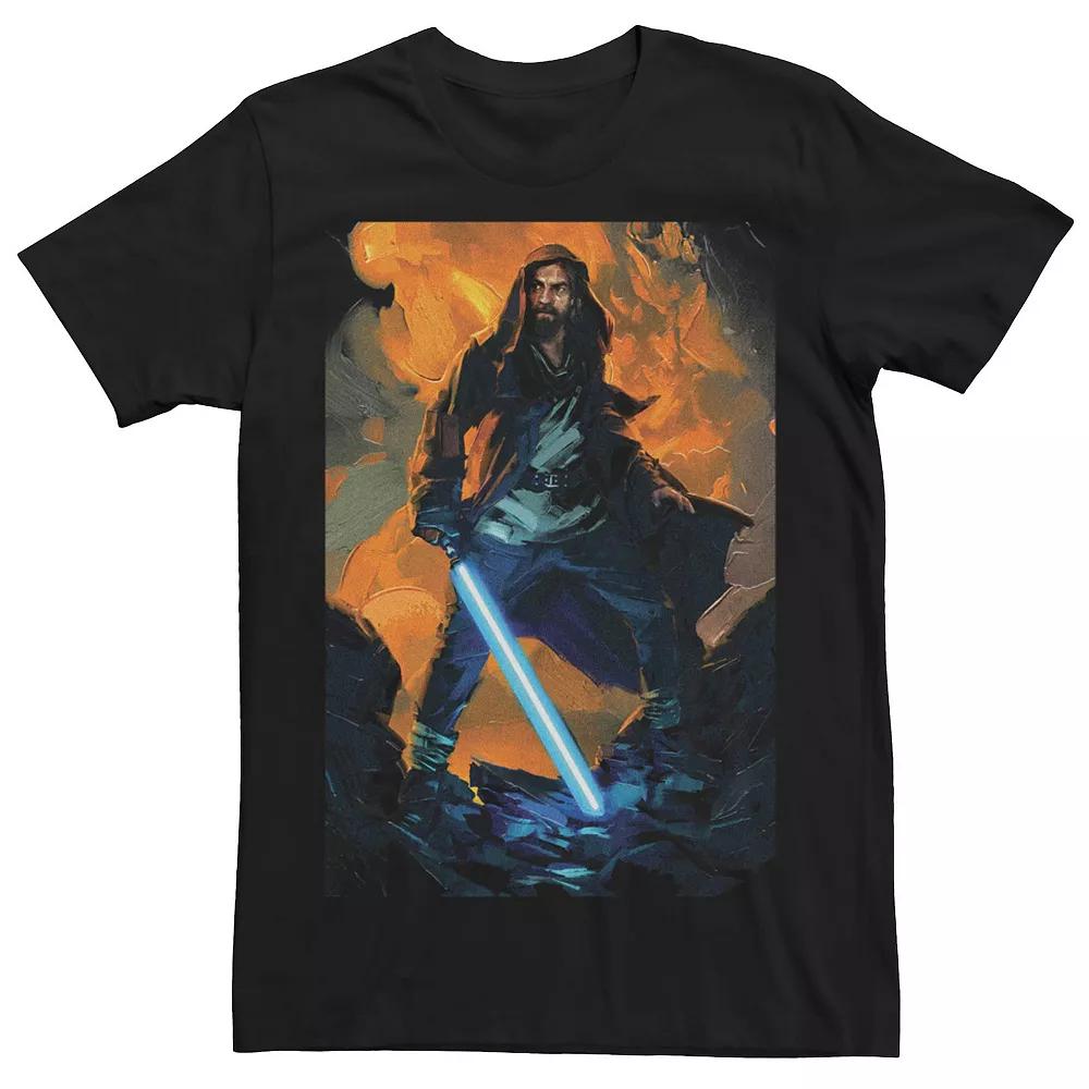 Men's Obi-Wan Kenobi Fight At Mustafar Planet Tee,  Product Image
