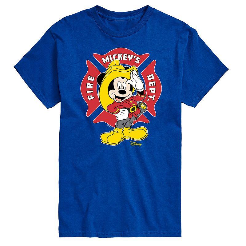 Disney's Mickey Mouse Men's Fire Dept. Badge Graphic Tee,  Product Image