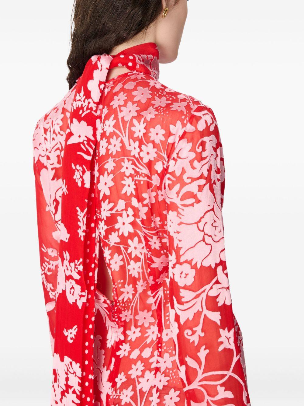 floral-polka dot print maxi dress Product Image