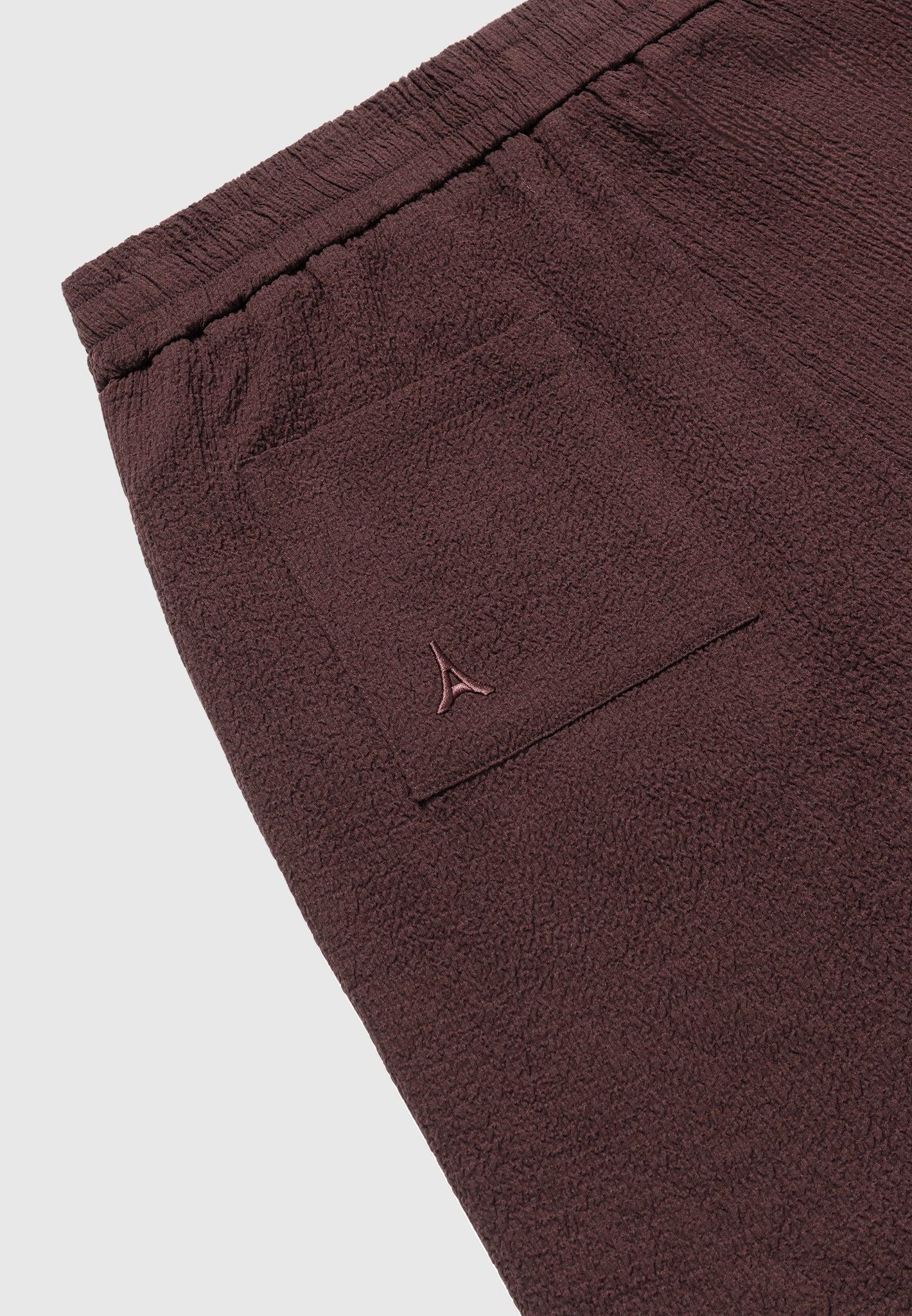 Seersucker Shorts - Brown Male Product Image
