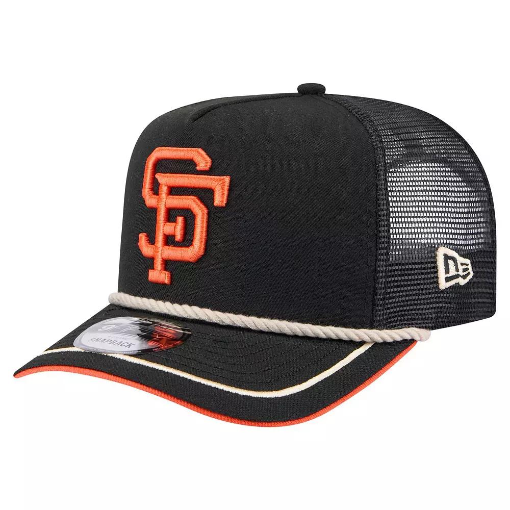 Mens New Era San Francisco Giants Vintage Rope Trucker A-Frame 9FIFTY Adjustable Hat Product Image