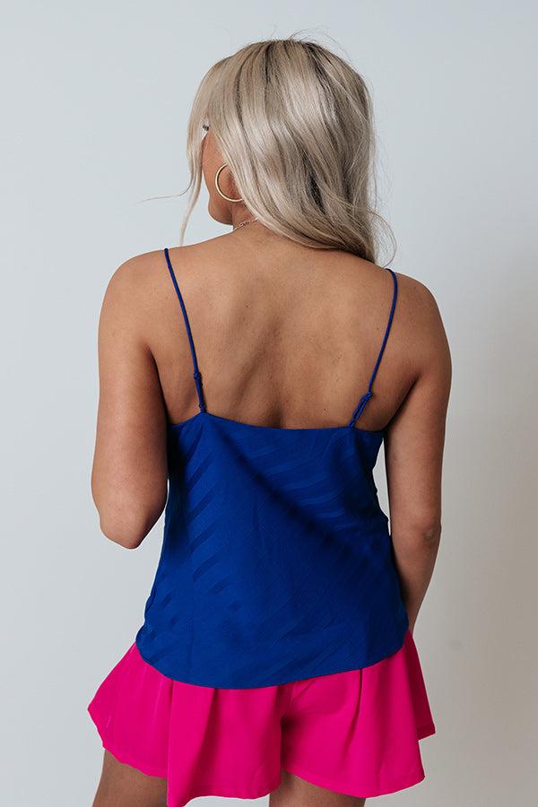 Sly Grin Tank In Royal Blue Product Image