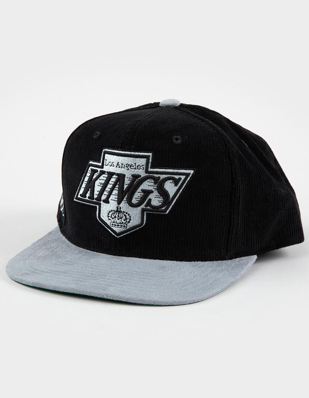 MITCHELL & NESS Los Angeles Kings Corduroy Snapback Hat - BLACK COMBO Product Image