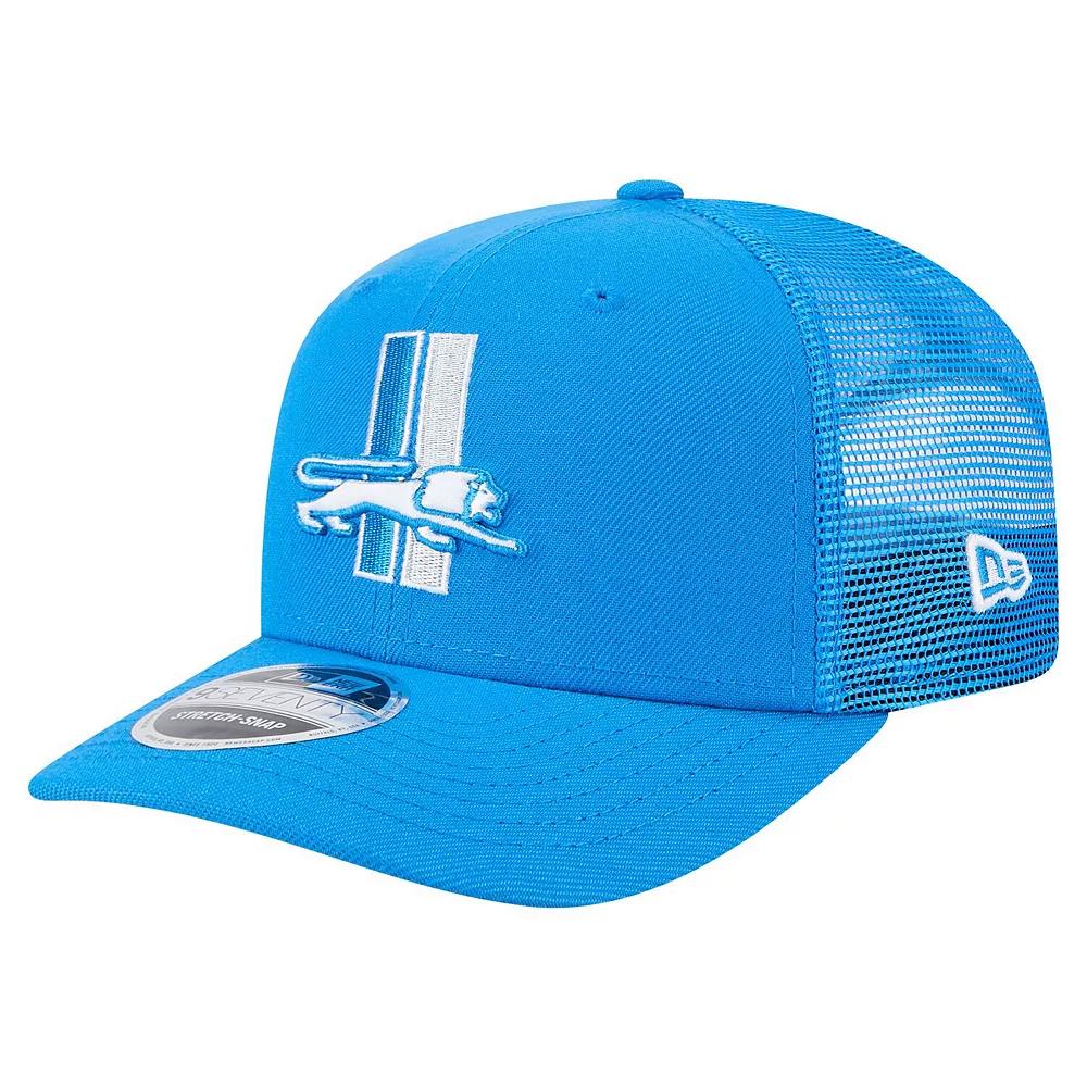 Mens New Era Detroit Lions Main Trucker 9SEVENTY Stretch-Snap Hat Product Image