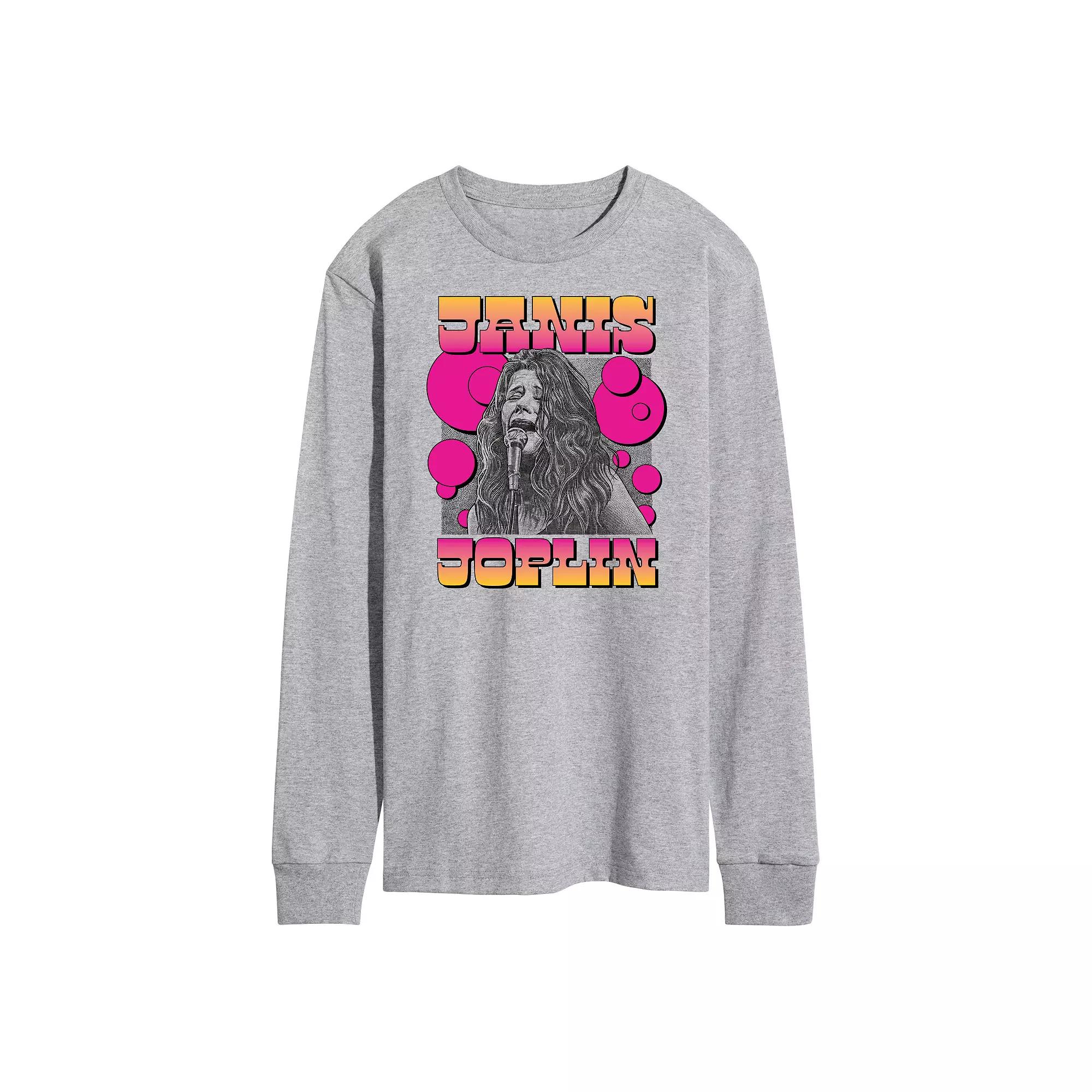 Men's Janis Joplin Drawing Long Sleeve Tee,  Product Image