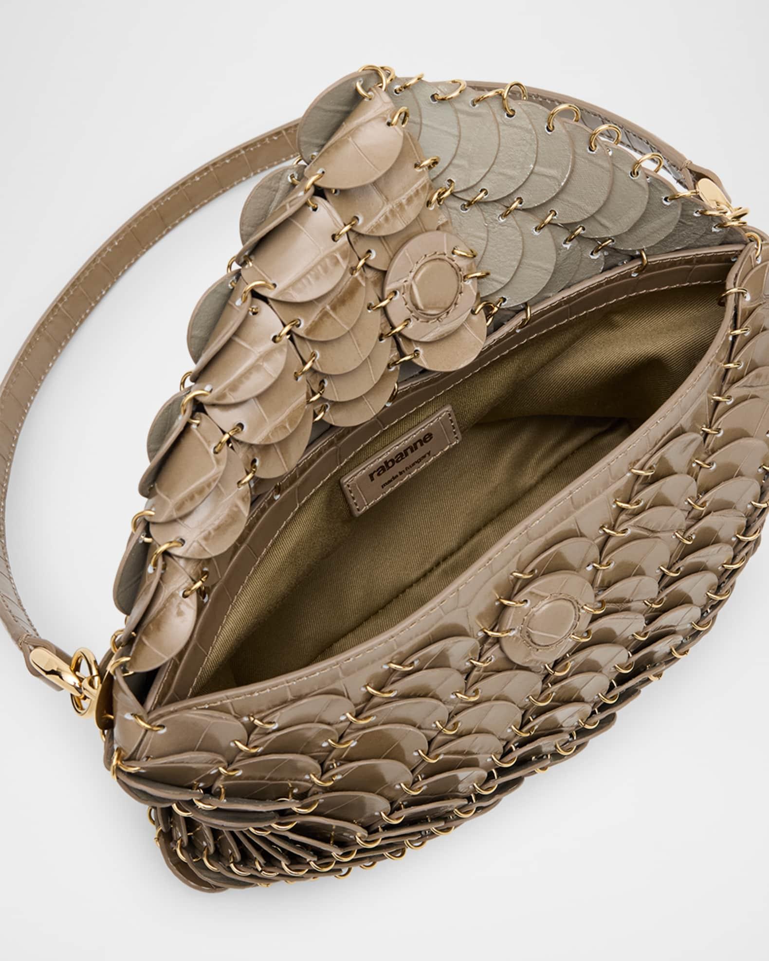 Sac a Main Croc-Embossed Disk Link Shoulder Bag Product Image