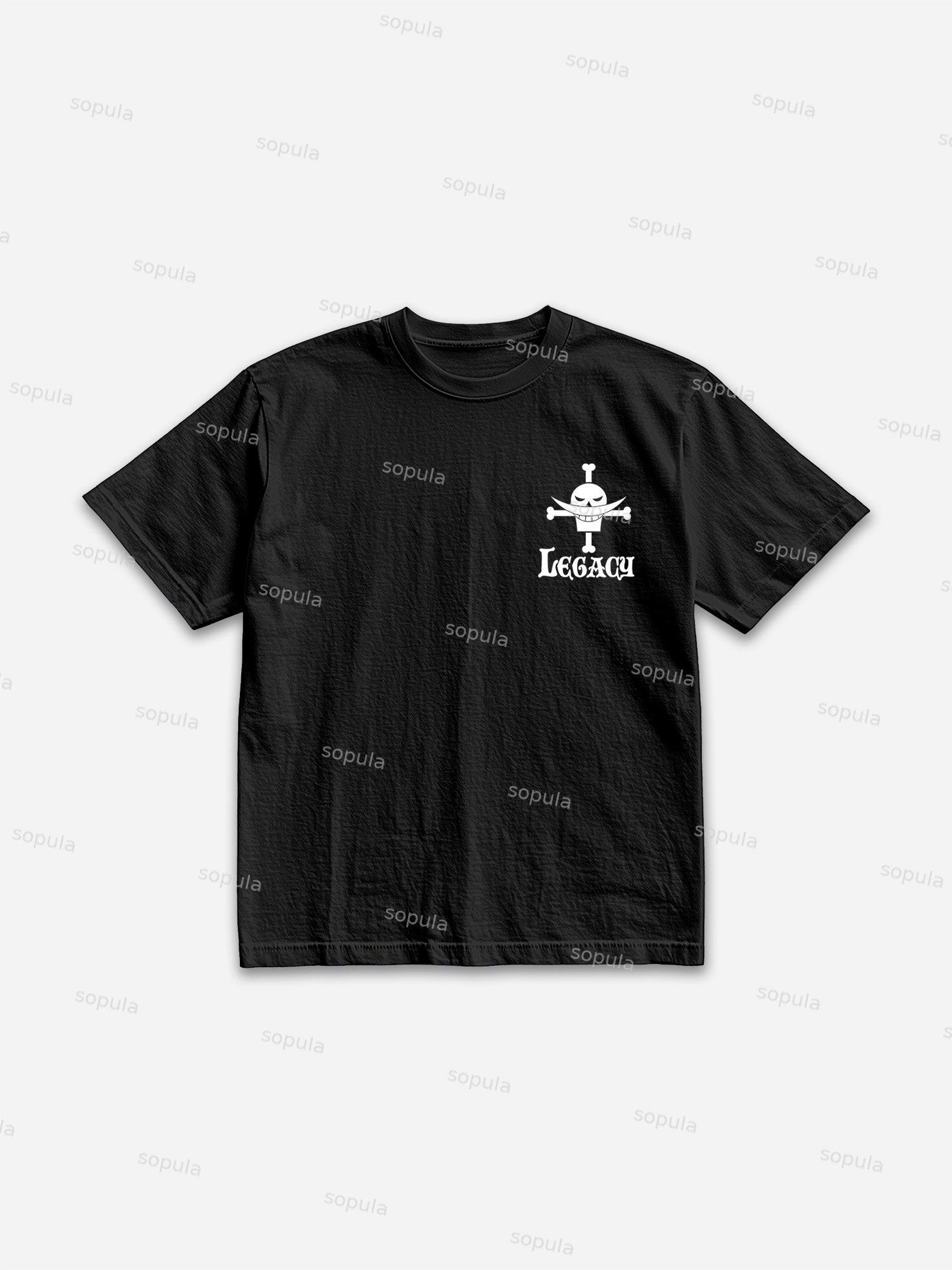 Anime Graphic Legacy Print Cotton T-shirt Product Image