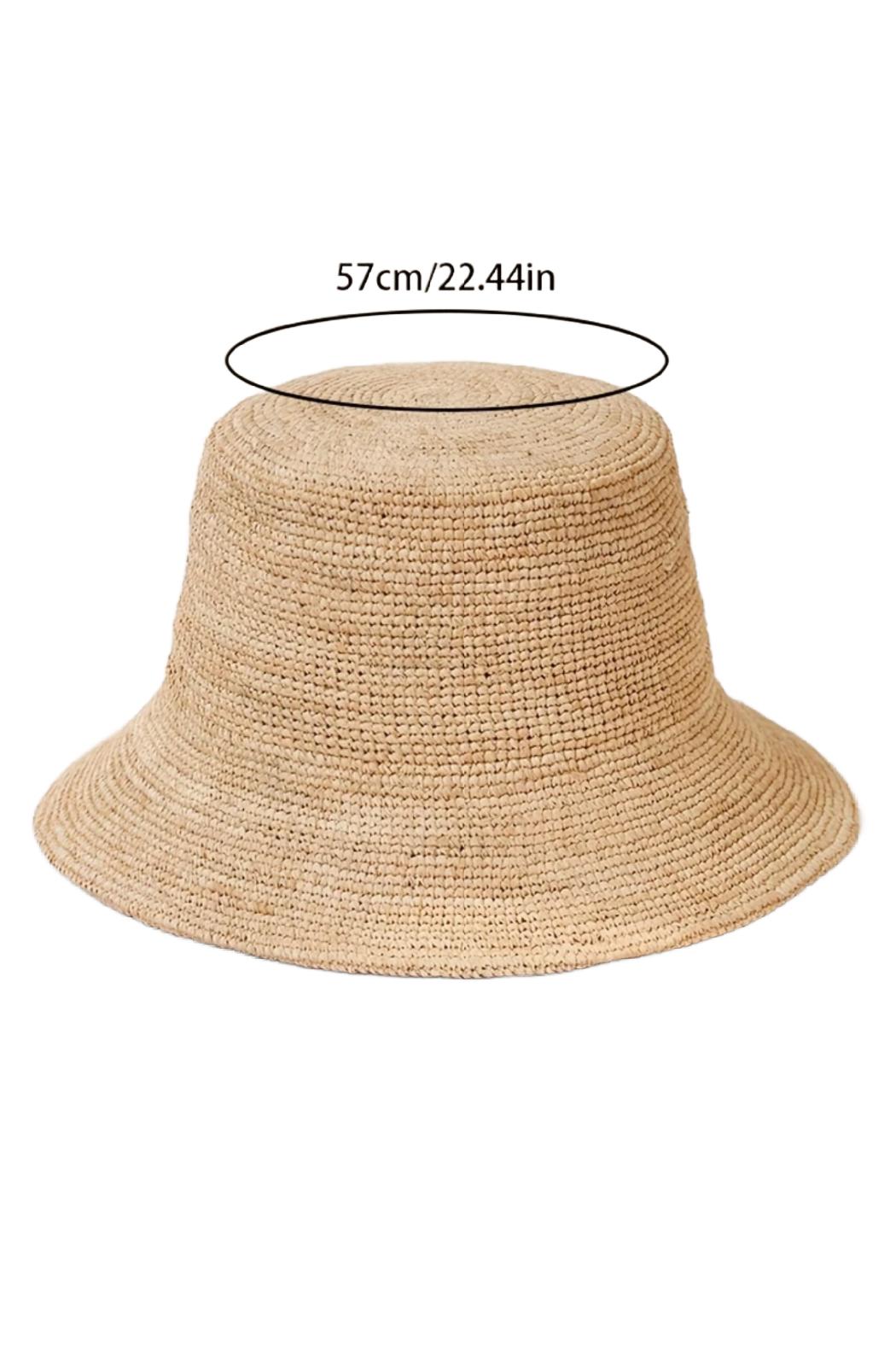 Straw Bucket Hat Product Image