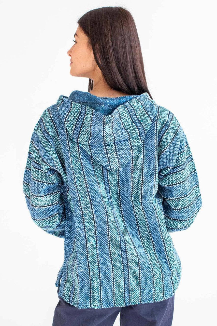 Lightweight Pastel Blue Baja Hoodie Product Image