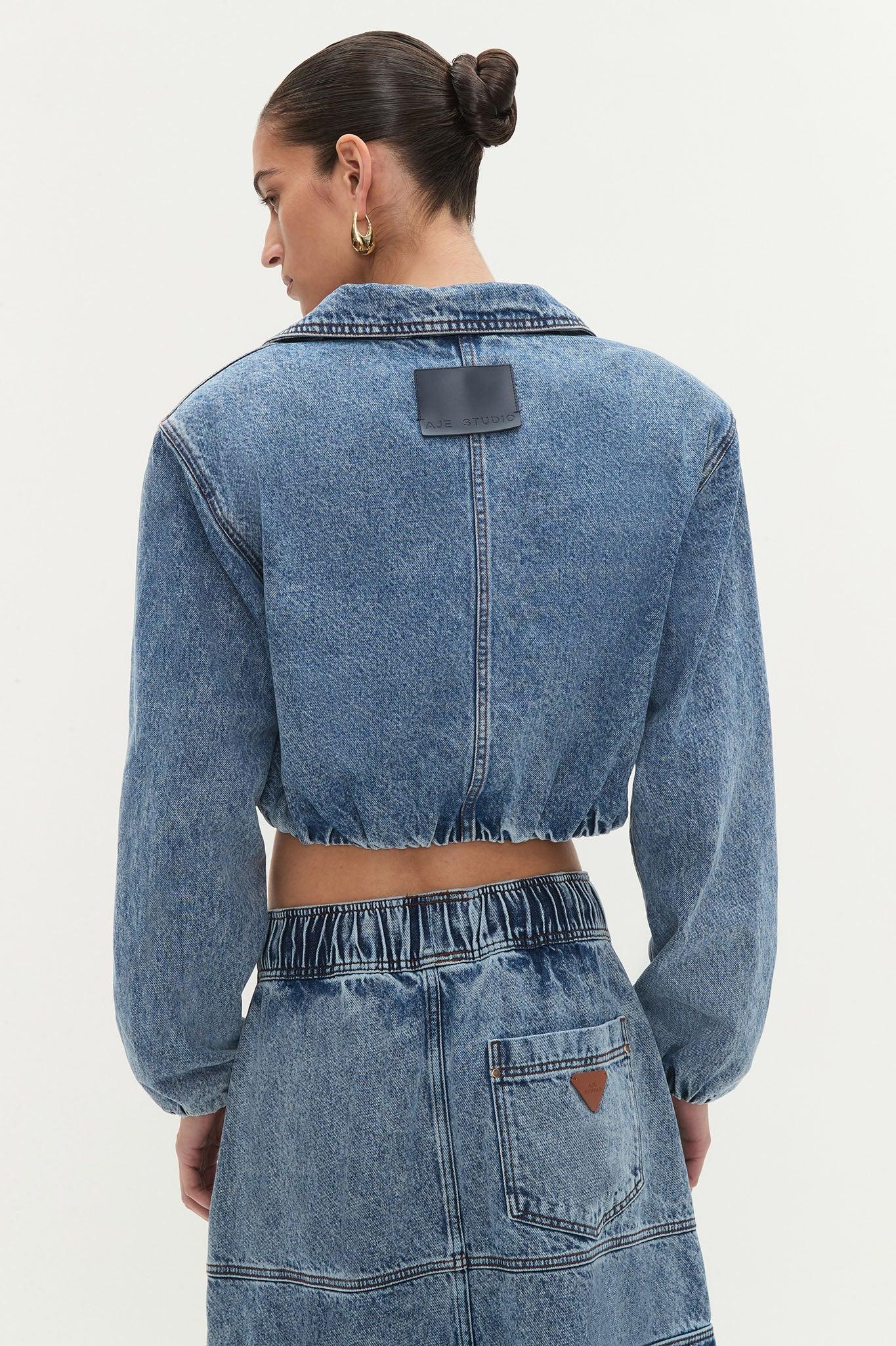 Blues Denim Cargo Bomber Product Image