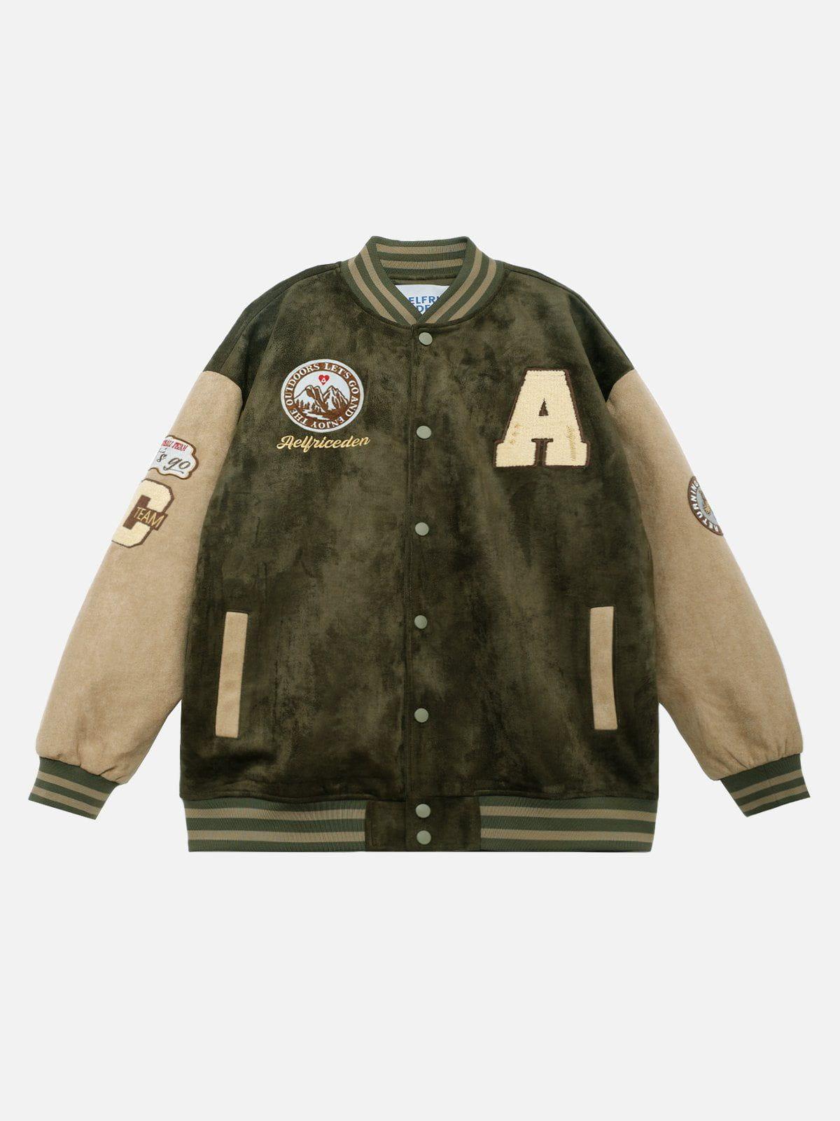 Aelfric Eden Suede Varsity Jacket Product Image
