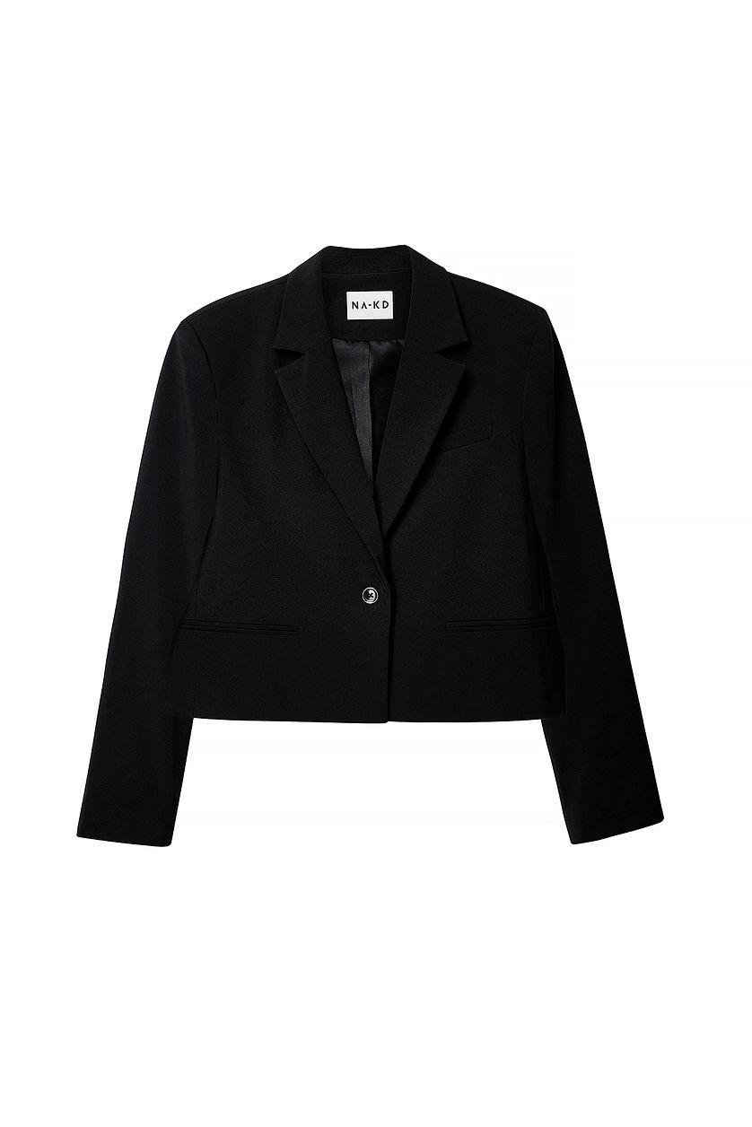 Short Tailored Straight Blazer Product Image