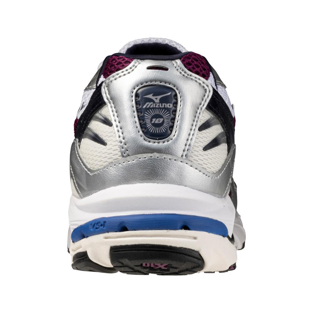Wave Rider 10 Sportstyle Sneaker, White/Dark Purple Product Image