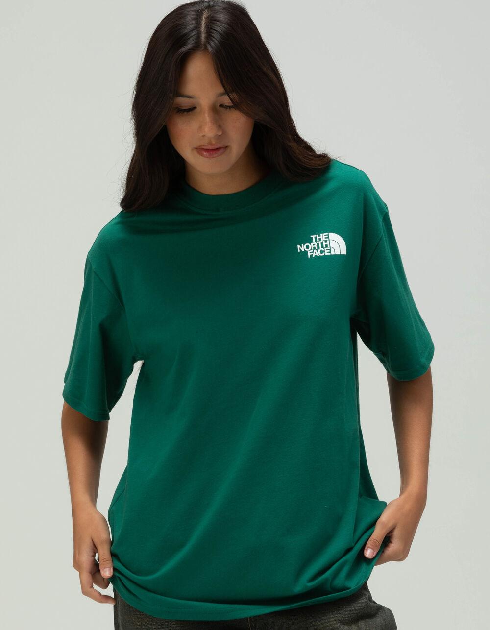 THE NORTH FACE Graphics Womens Oversized Tee - DK GREEN Product Image