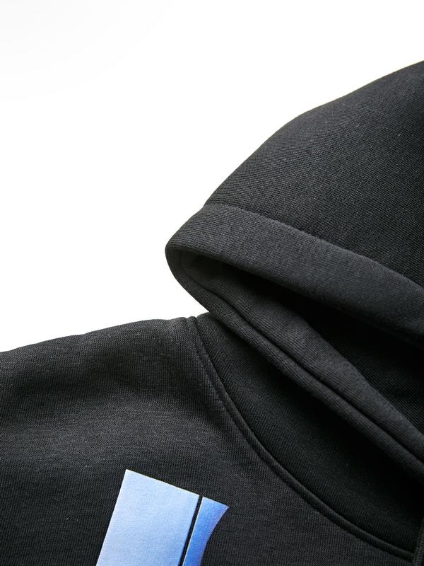 Men's Rock Character Print Oversized Hoodie Product Image