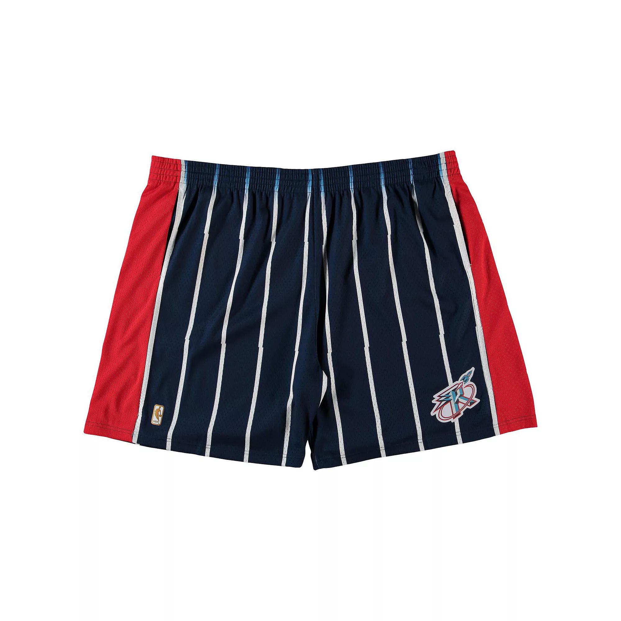 Men's Mitchell & Ness Navy Houston Rockets Big & Tall Hardwood Classics Team Swingman Shorts, Size: 4XB, Blue Product Image
