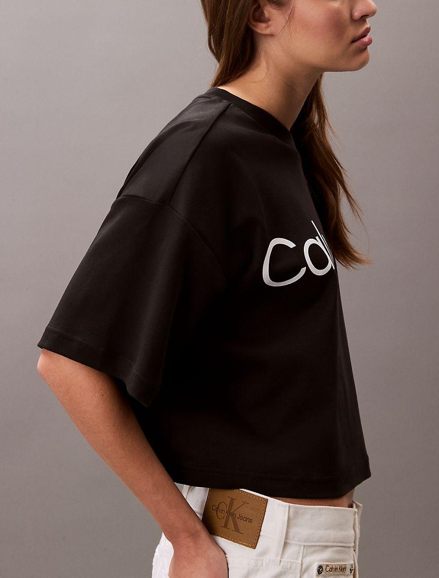 Logo Graphic Cropped Boxy T-Shirt  Product Image