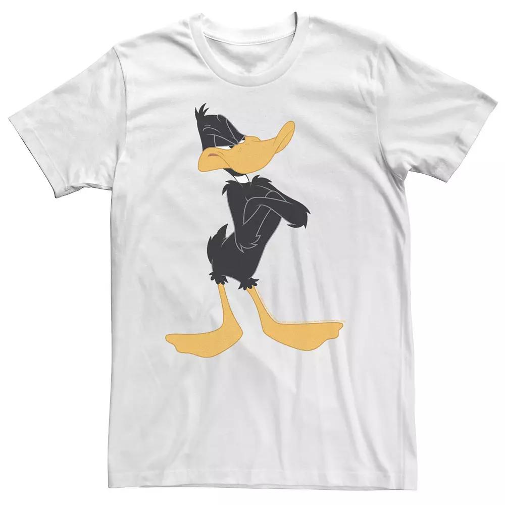 Big & Tall Looney Tunes Daffy Duck Crossed Arms Portrait Tee, Men's,  Product Image