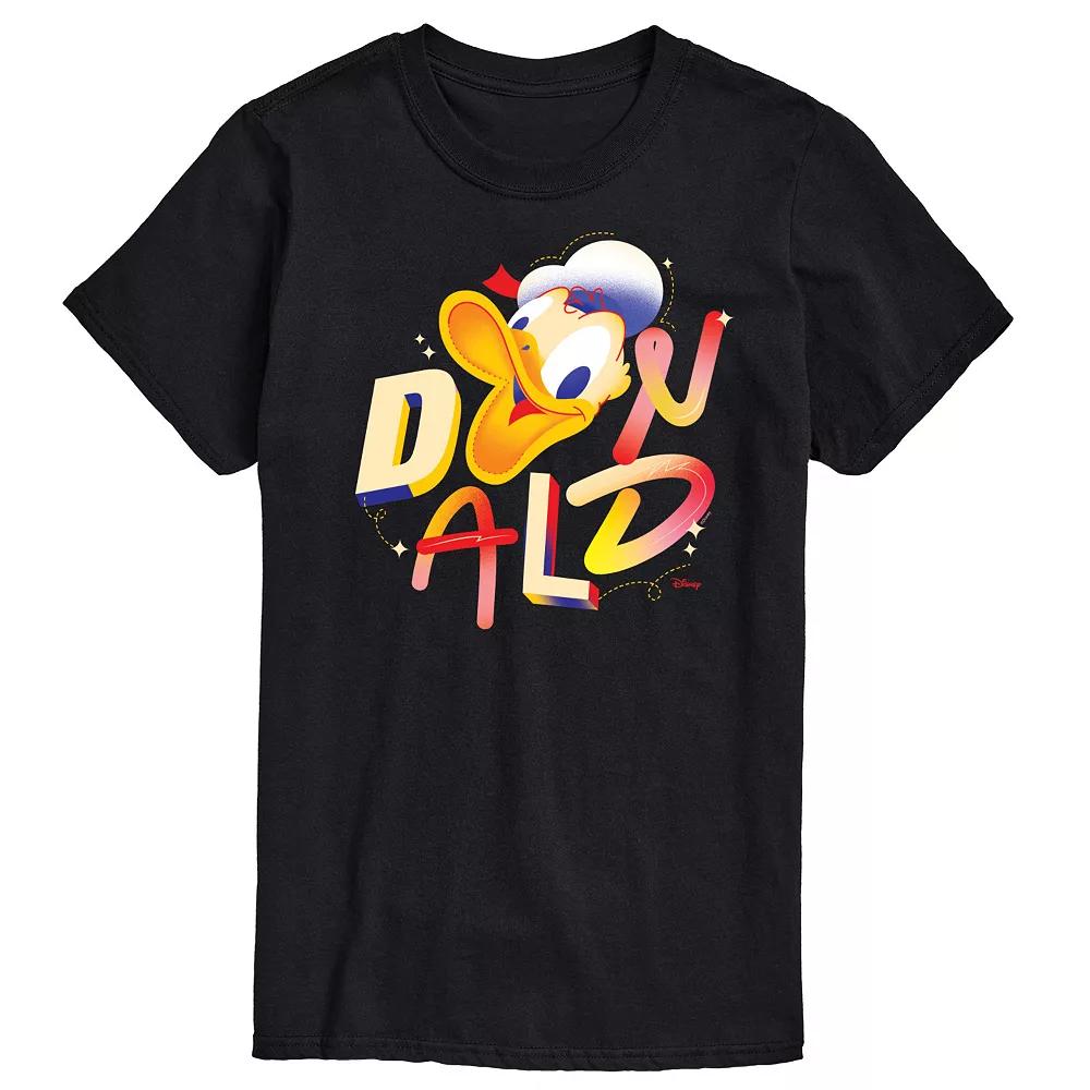 Disney's Donald Duck Big & Tall Geometric Graphic Tee, Men's,  Product Image