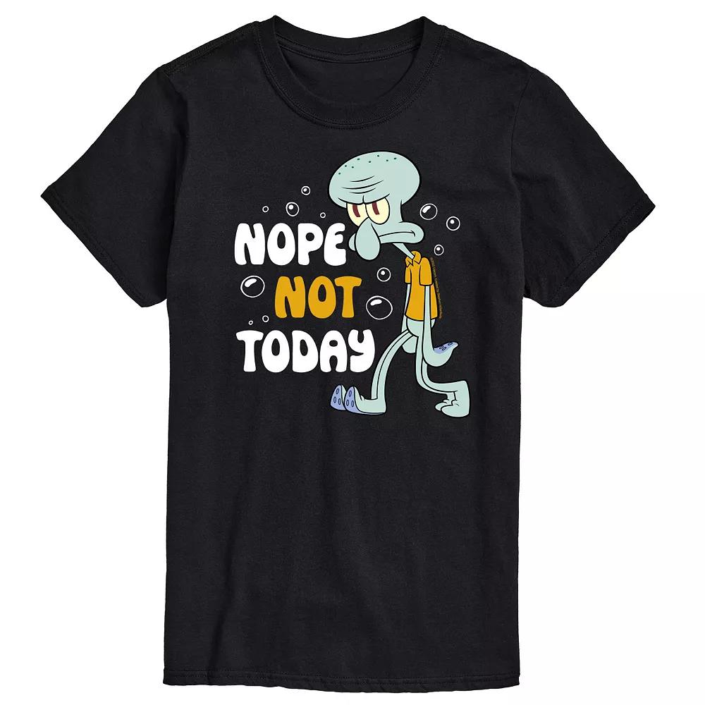 Big & Tall SpongeBob SquarePants Nope Not Today Graphic Tee, Men's,  Product Image