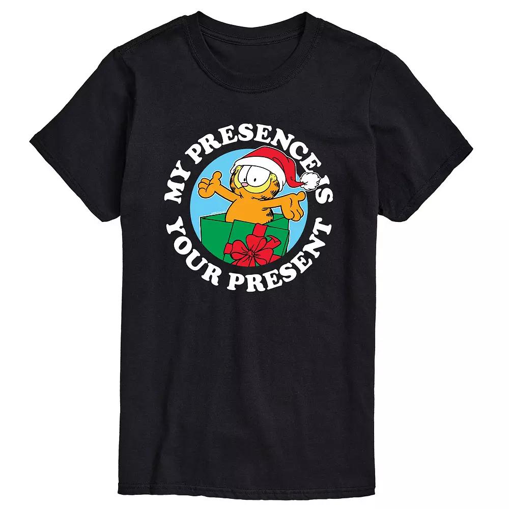 Big & Tall Garfield My Presence Is Your Present Graphic Tee, Men's,  Product Image
