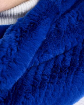 Knitted Rex Rabbit Infinity Scarf Product Image