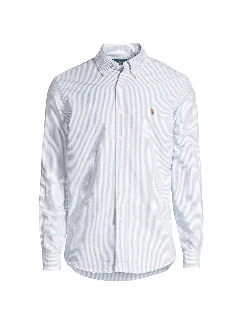 Mens Striped Classic-Fit Oxford Shirt Product Image