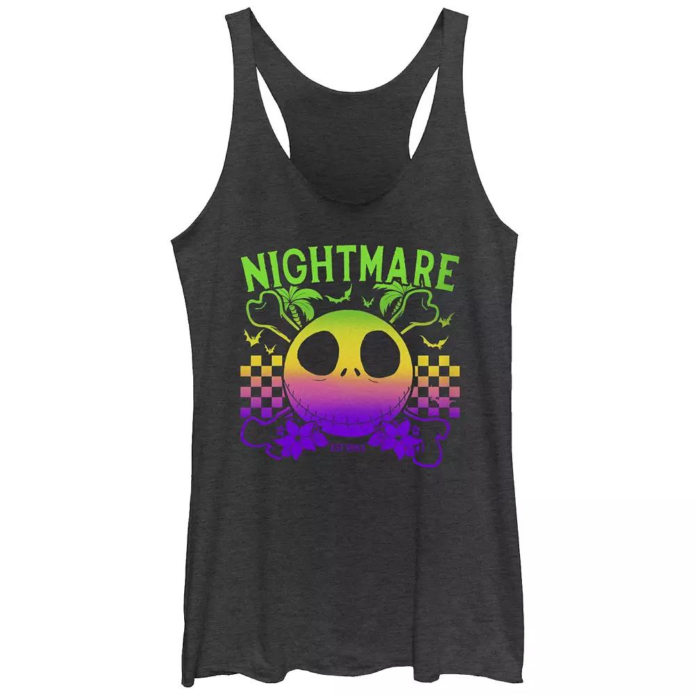 Disney's The Nightmare Before Christmas Jack Skellington Pirate Themed Juniors' Racerback Tank Top, Girl's,  Product Image