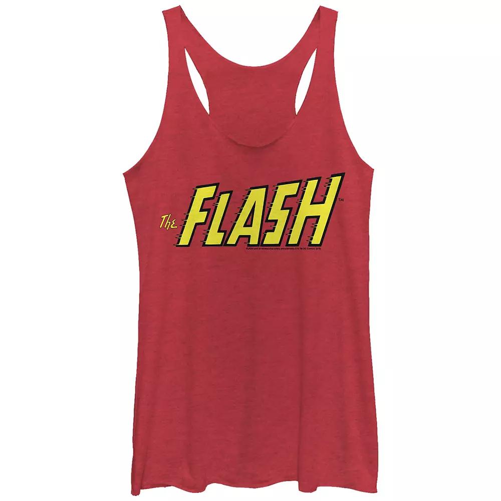 Juniors' The Flash Classic Text Poster Tri-Blend Racerback Tank Top, Girl's,  Product Image