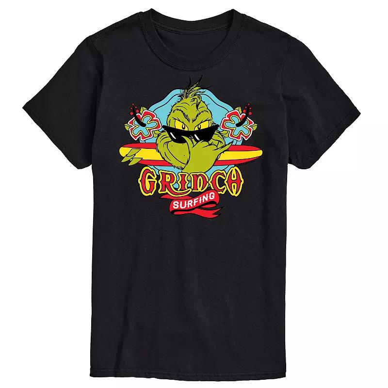 Big & Tall Dr. Seuss The Grinch Surfing Graphic Tee, Men's,  Product Image