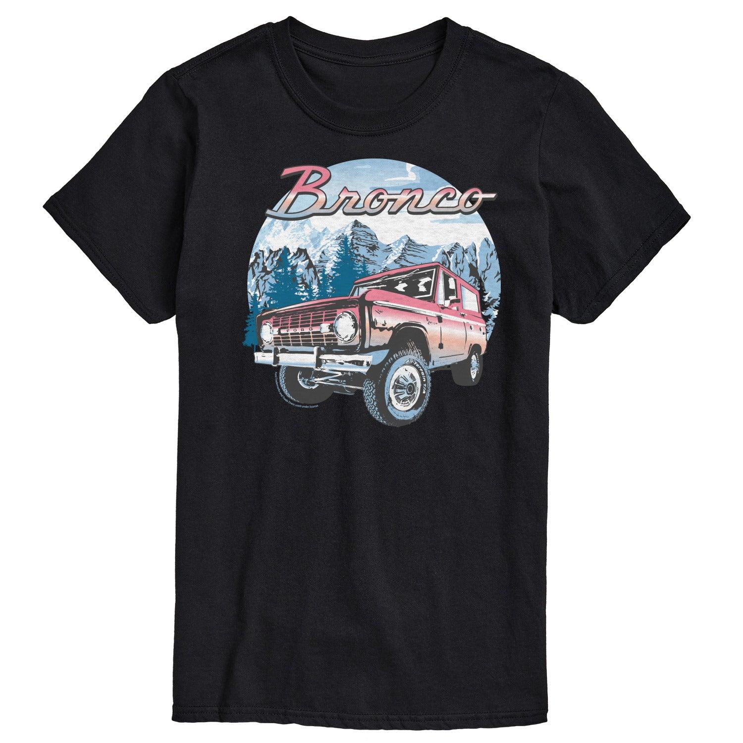 Big & Tall Ford Bronco Snowy Mountains Graphic Tee, Men's,  Product Image