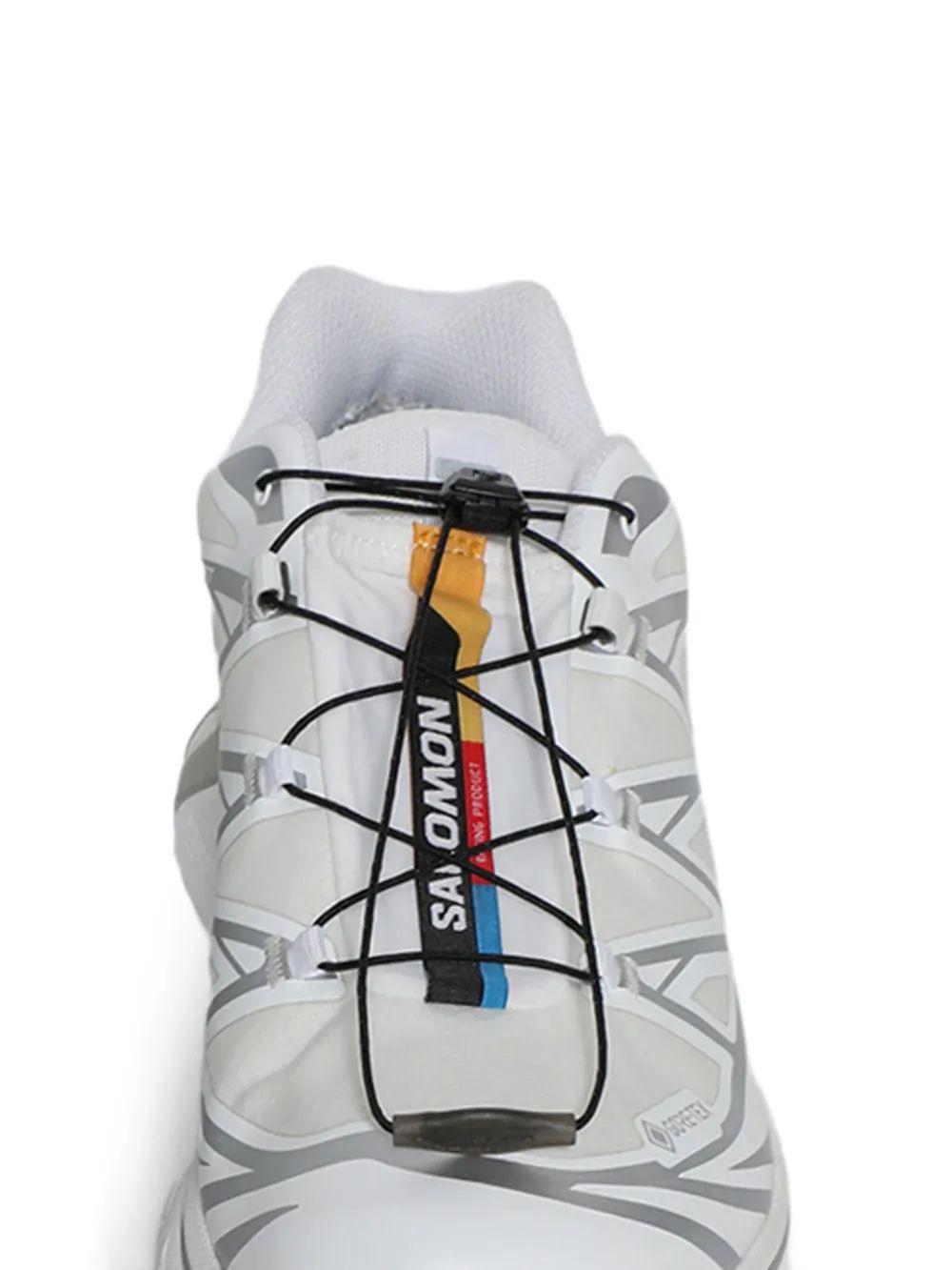 SALOMON Mens White White Silver Xt-6 Gtx Quick-lace Mesh Low-top Trainers Product Image