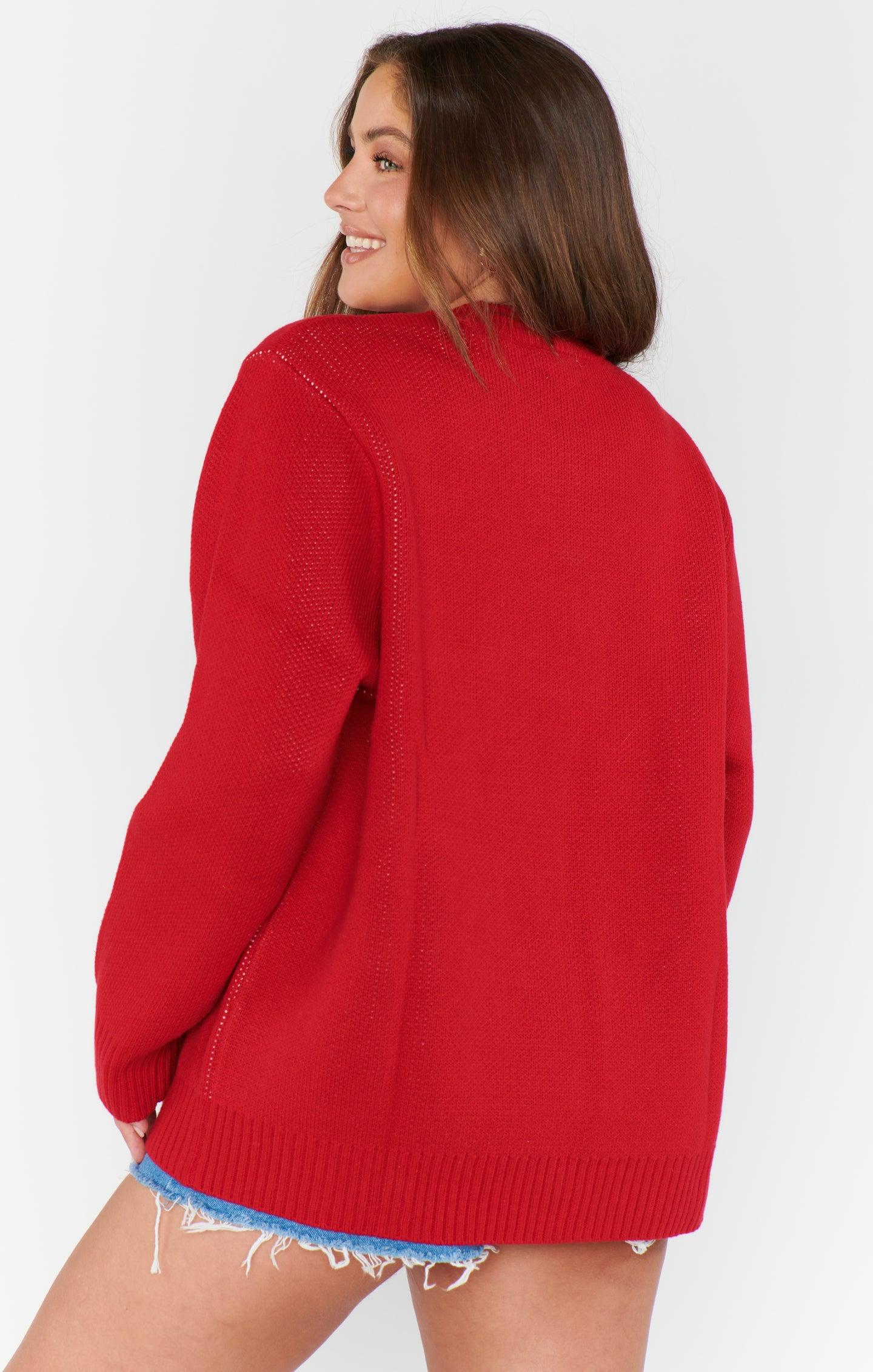 Tailgate Sweater Dress ~ Navy Cable Knit Product Image