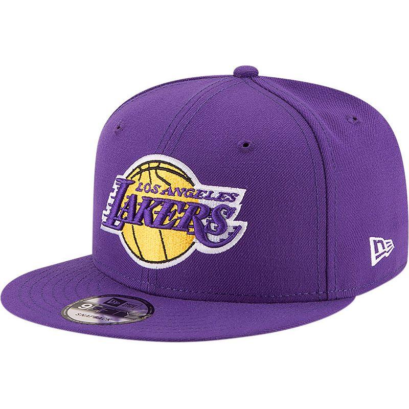 Mens New Era Los Angeles Lakers Official Team Color 9FIFTY Snapback Hat Product Image