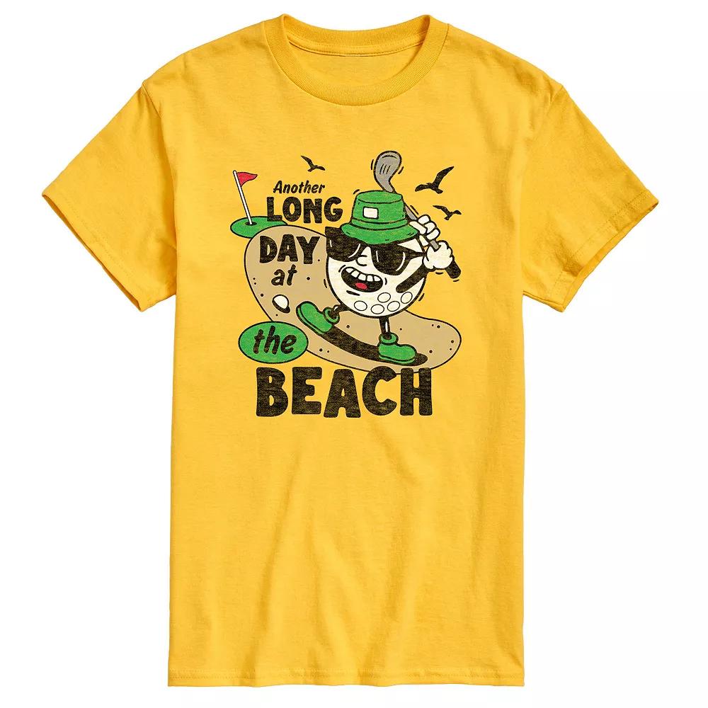 Men's Long Day at the Beach Golfing Graphic Tee,  Product Image