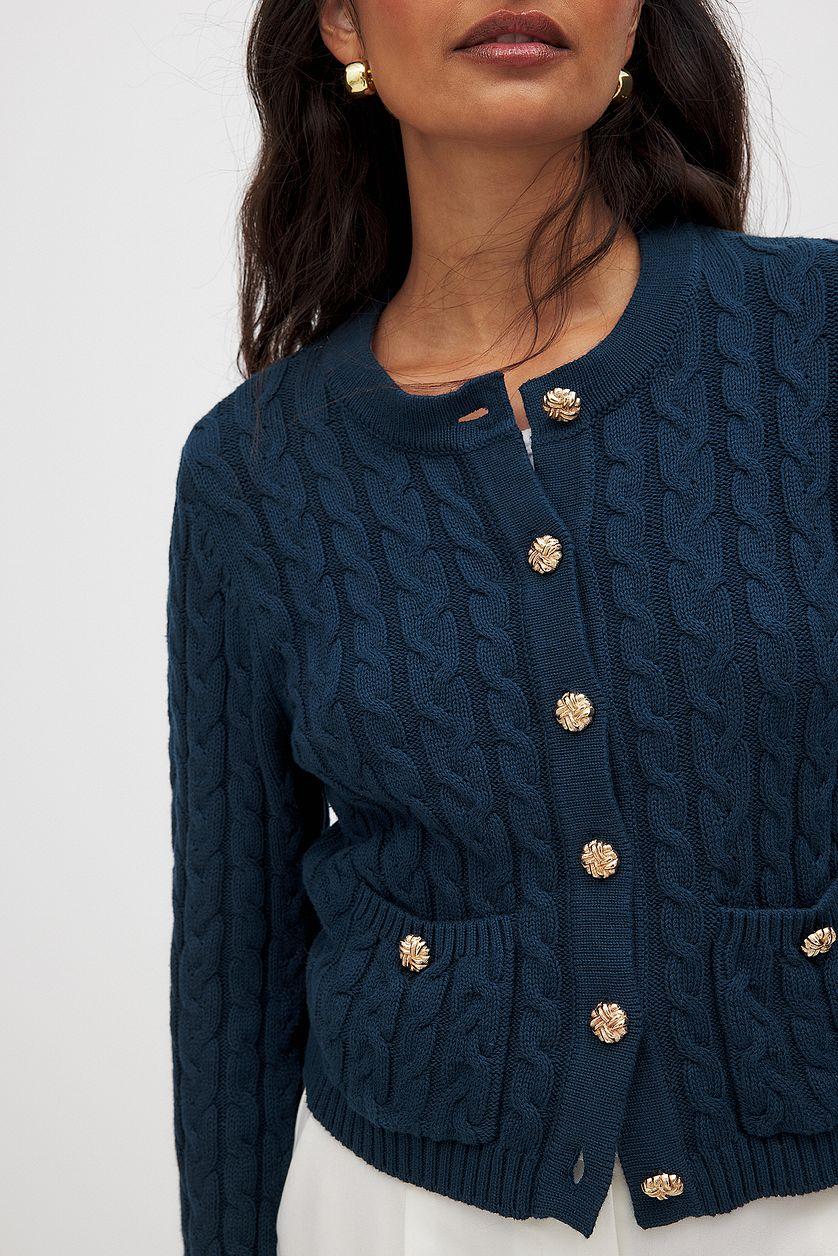 Cable Knitted Cardigan Product Image