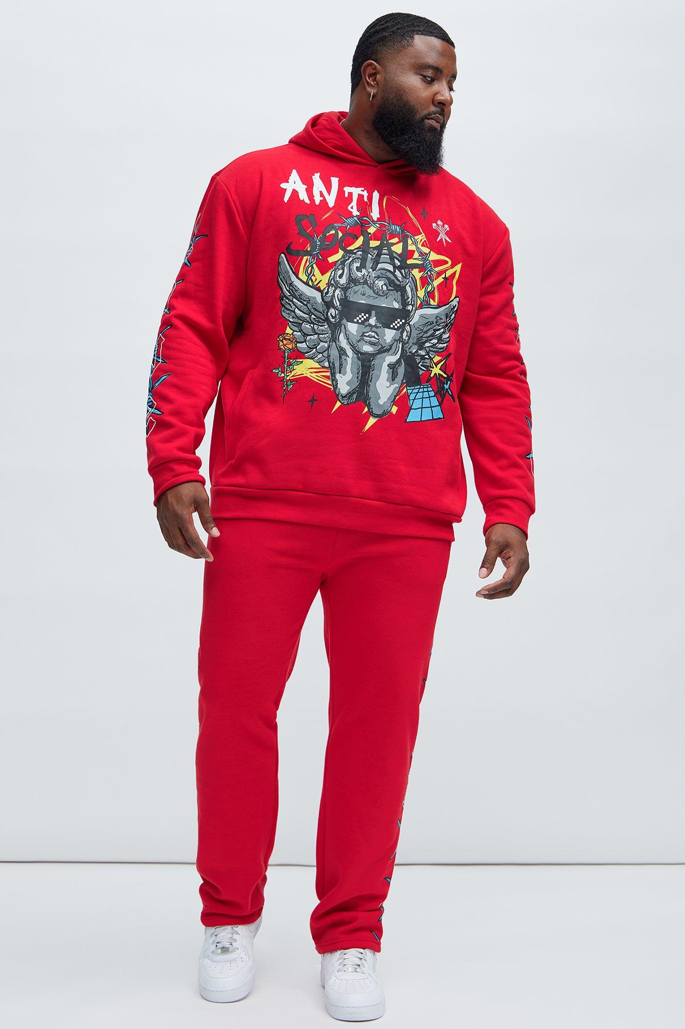 Love The Hate Hoodie - Red Product Image