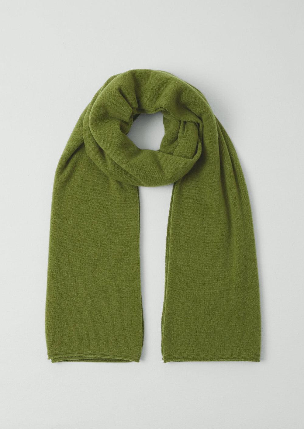 Cashmere Wool Wrap Scarf | Soft Green Product Image